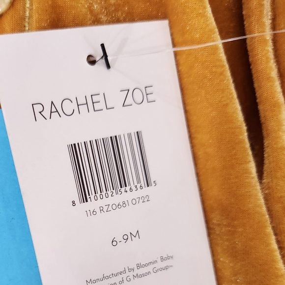 🆕️ Rachel Zoe RZ Baby Mustard Coverall & Hat - Picture 11 of 11